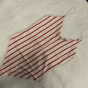 Pinstripe bodysuit